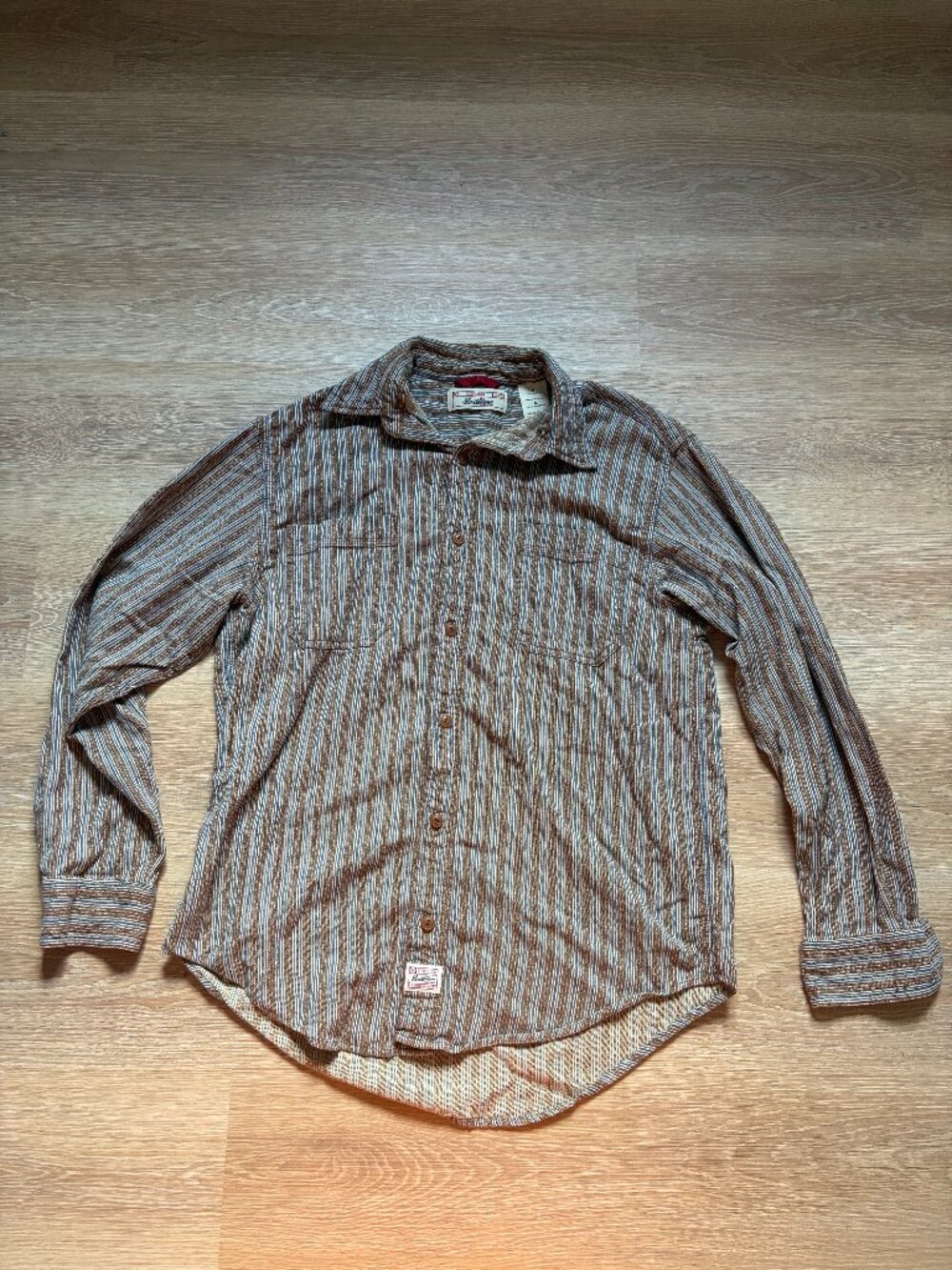 Vintage Men's Levi Strauss Striped Long Sleeve Button Down Size Medium